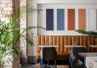 Pirogi cafe: colourful design