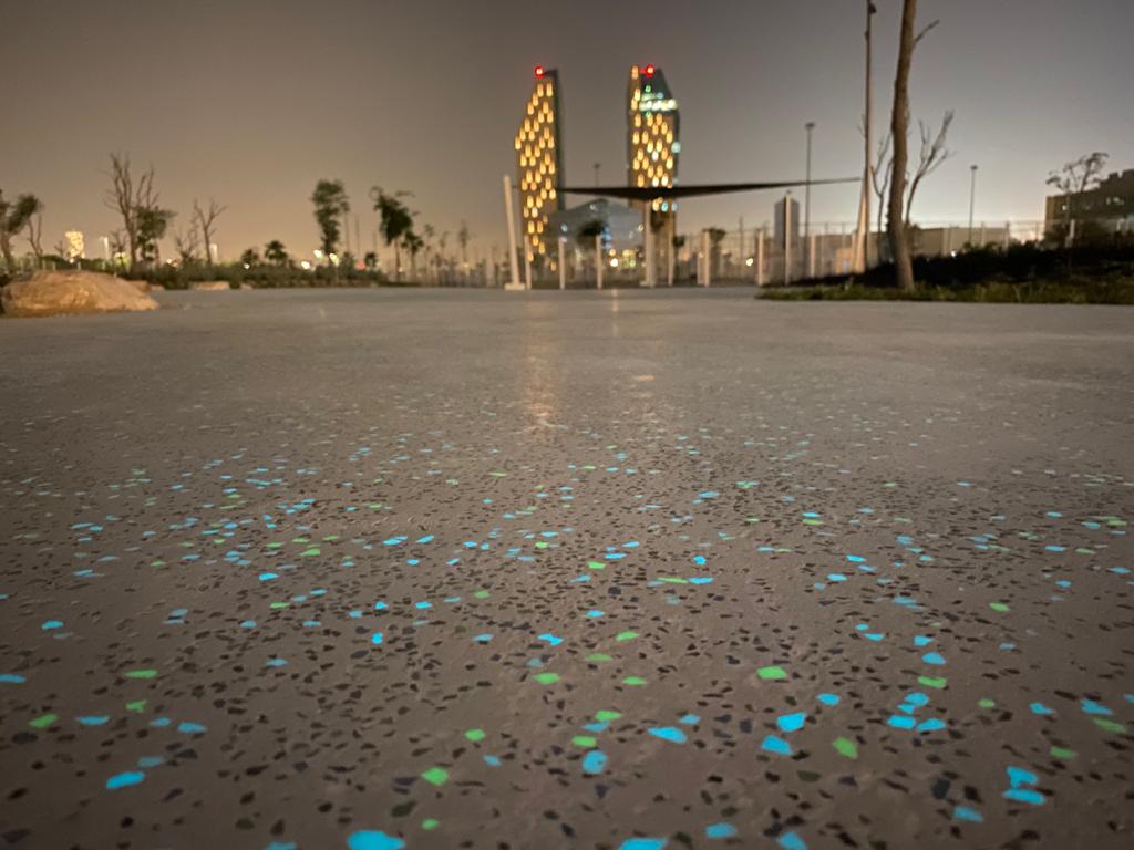 Τα αυτοφωτιζόμενα πετρώματα της Luxart με την τεχνολογία της Novamix στην αρχιτεκτονική διαμόρφωση των εξωτερικών χώρων